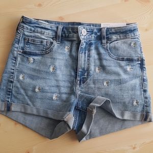 NWT AE Highrise Daisy Shorts